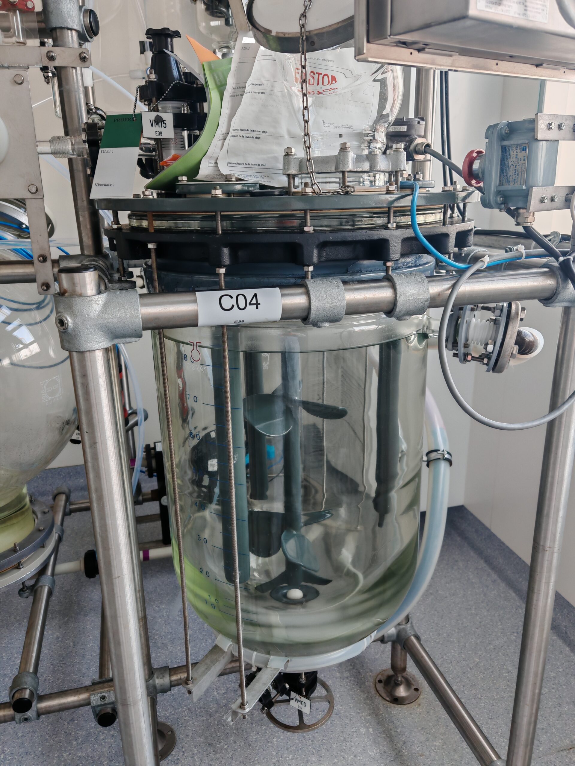 123-02-Skid PIGNAT avec reacteur verre DE 100L – Image 3