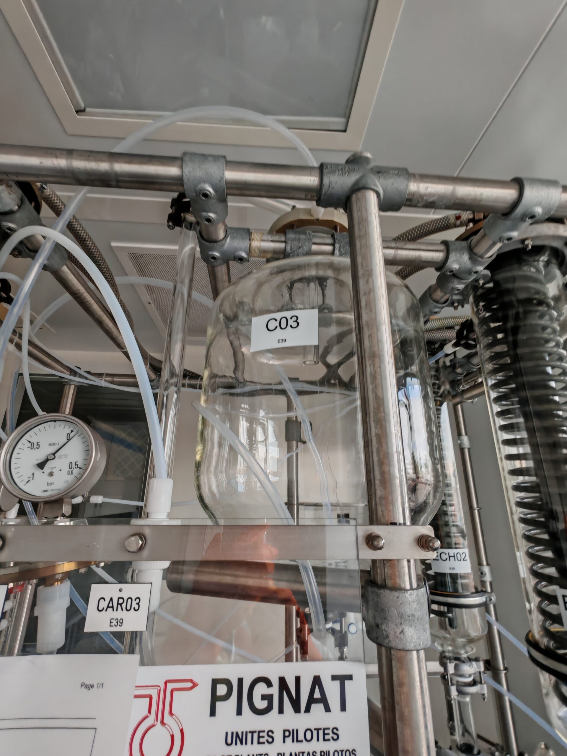 123-02-Skid PIGNAT avec reacteur verre DE 100L – Image 8