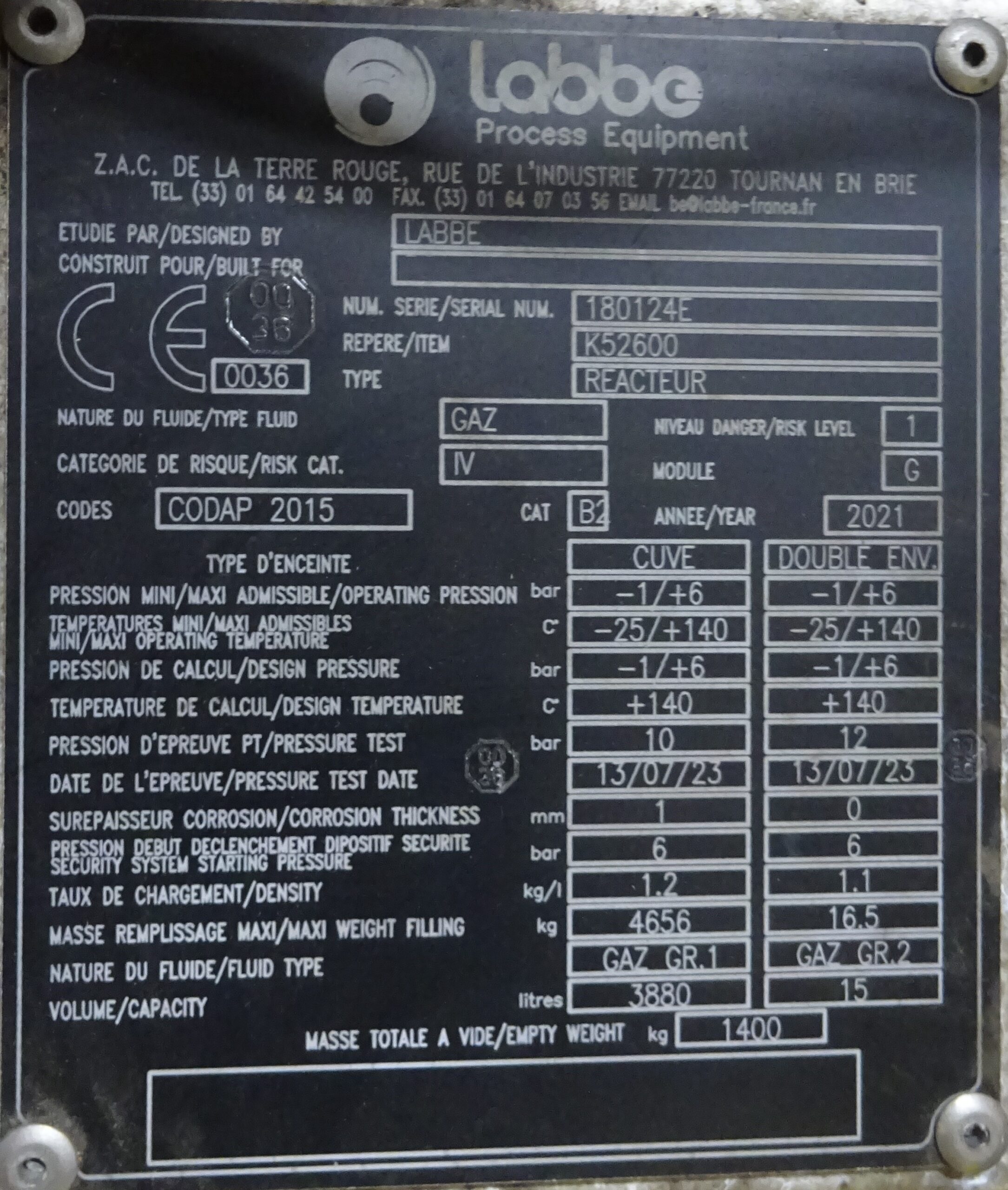 144 d - Réacteurs inox – Image 5