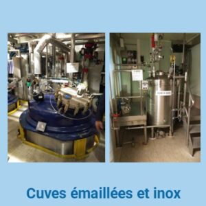 144 g - Cuves émaillées et inox